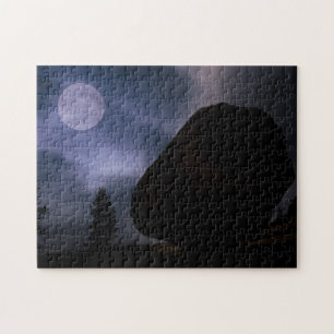 Puzzle Roca bajo la luz de la luna   Parque Nacional Yose