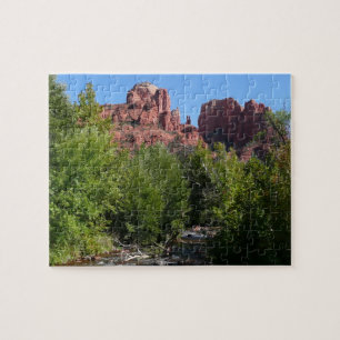 Puzzle Roca de la Catedral y arroyo en Sedona Arizona