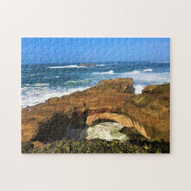 Puzzle Roca Otter en el Parque Estatal Devil's Punchbowl, (Horizontal)