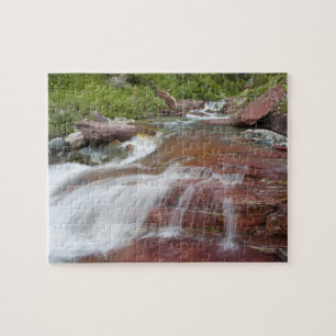 Puzzle Roca roja en Baring Creek en Glacier National