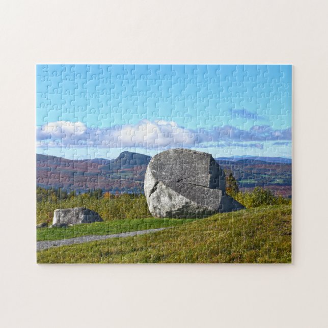Puzzle Roca Sentinel, lago Willoughby, Vermont (Horizontal)