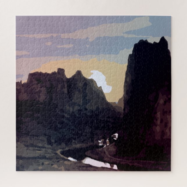 Puzzle Roca Smith al atardecer (Vertical)