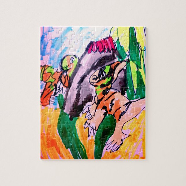 Puzzle Rocas de dinosaurio  (Vertical)