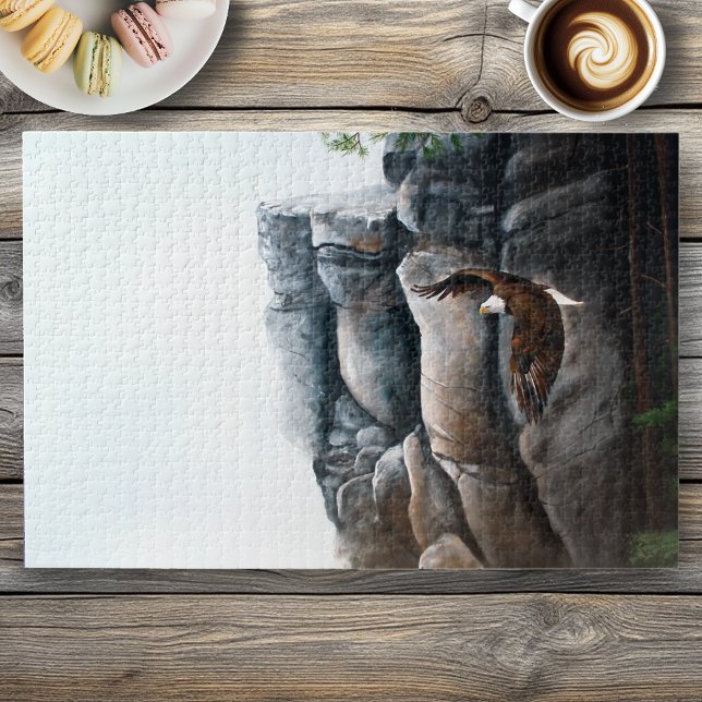Puzzle Rocas de vuelo de águila calva (Subido por el creador)