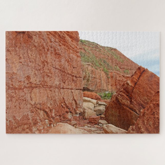Puzzle Rocas rojas, Devon, Inglaterra 1014-pc (Horizontal)