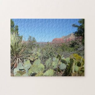 Puzzle Rocas rojas y cactus I