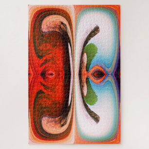 Puzzle Rocas y arte acuático