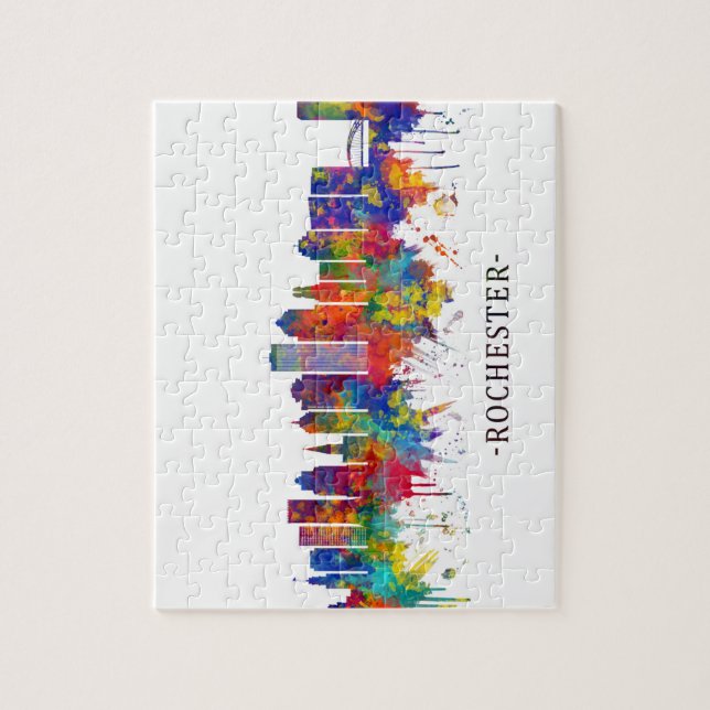 Puzzle Rochester New York Skyline (Vertical)