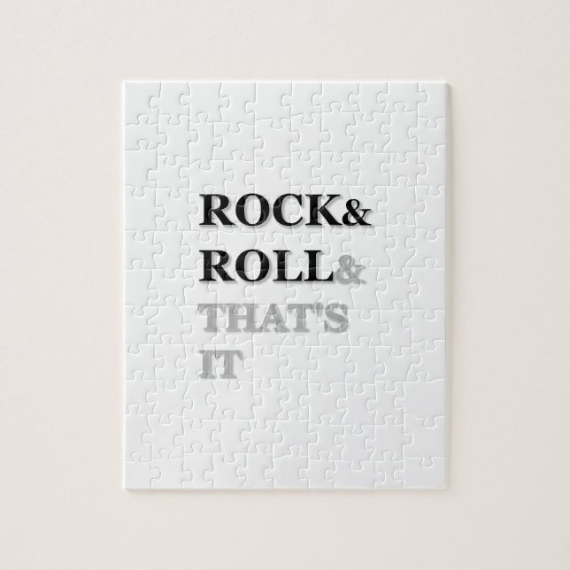 Puzzle Rock and Roll y eso es todo (Vertical)