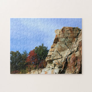 Puzzle Rock Cliff Fall Foliage