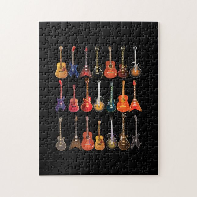 Puzzle Rock De Guitarra Y Roll Instrumentos Musicales Reg (Vertical)