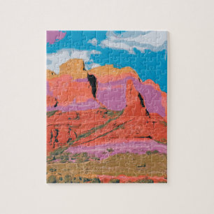 Puzzle Rock Rojo, Sedona, Arizona, arte moderno