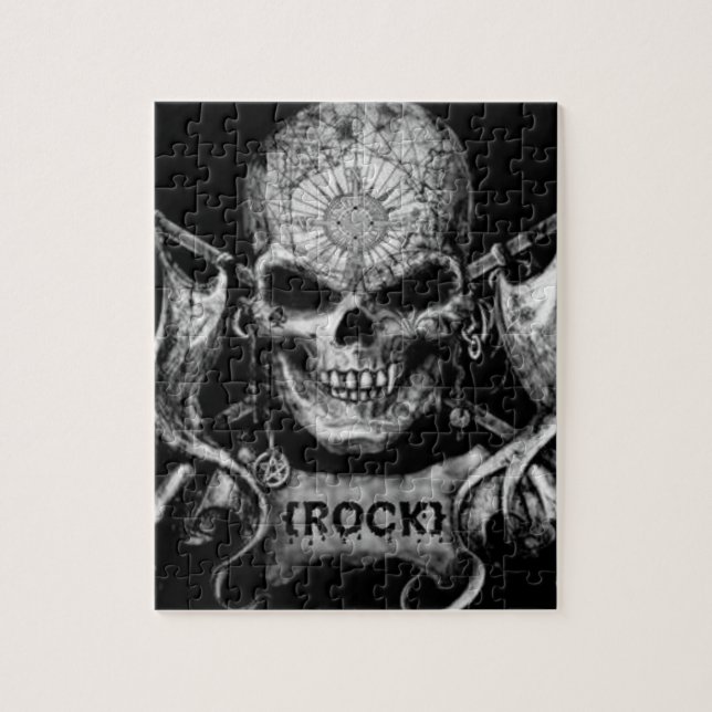 Puzzle Rock Skull (Vertical)