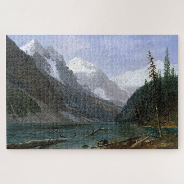 Puzzle Rockies Canadienses, Lago Louise, Albert Bierstadt (Horizontal)