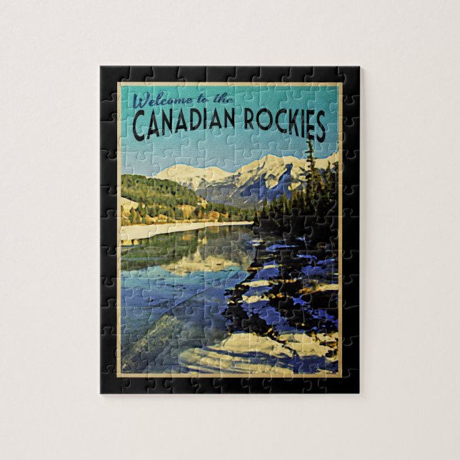 Puzzle Rockies de Canadá (Vertical)