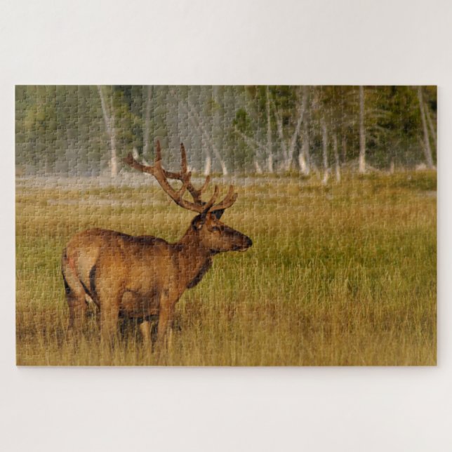 Puzzle Rocky Mountain Elk | Parque nacional Yellowstone (Horizontal)