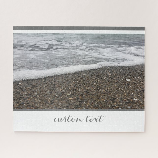 PUZZLE ROCKY OCEAN BEACH WAVES DE AGUA BLANCA ROLLING SHO (Horizontal)