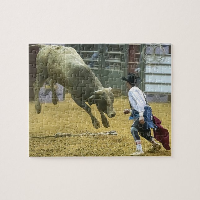 Puzzle Rodeo de payasos distrae deportes occidentales (Horizontal)