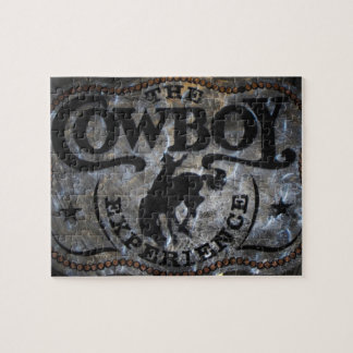 Puzzle Rodeo primitivo del vaquero del caballo del país