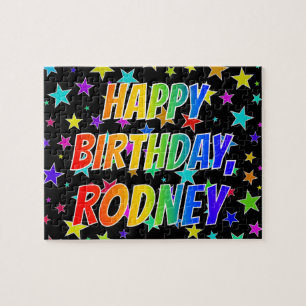 Puzzle "RODNEY" Nombre, Divertido "FELIZ CUMPLEAÑOS"