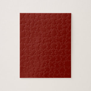 Puzzle Rojo granero (color sólido)