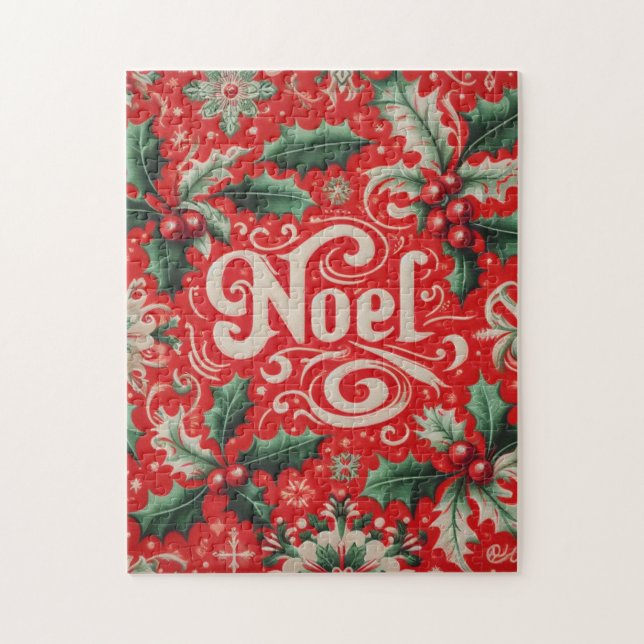 Puzzle Rojo Noel y Verde (Vertical)