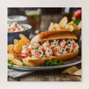 Puzzle Rollo De Langosta Y Papas Fritas