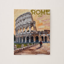 Roma Imprimible Italia Colosseum Viaje Art Vintage
