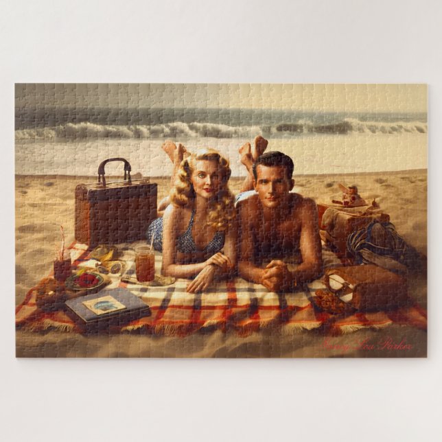 Puzzle Romance costero de los años 1940 (Horizontal)