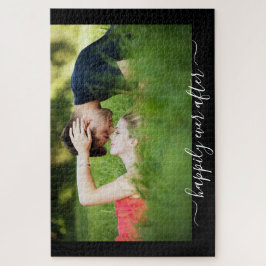 Puzzle Romance de Fotos de Boda Felices por Siempre 