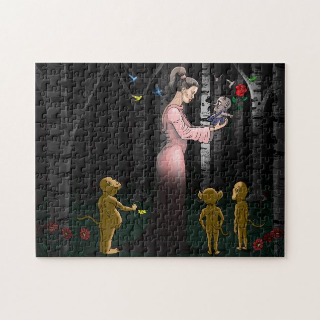 Puzzle Romance en el bosque (Horizontal)