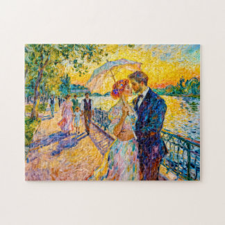 Puzzle Romance Impresionista en el Paseo Ribereño al Atar