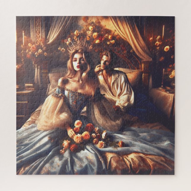 Puzzle Romance Real Encantado Príncipe y Princesa (Vertical)