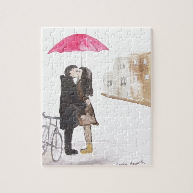 Puzzle Romance San Valentín pareja romántica (Vertical)