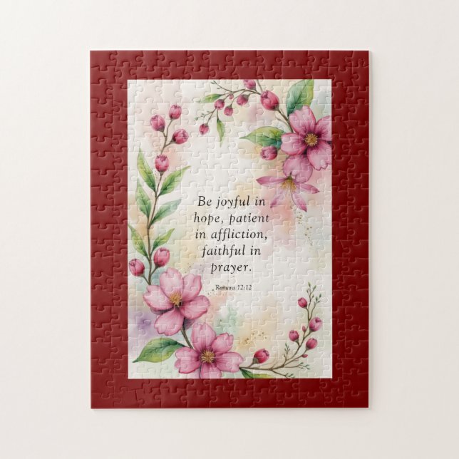 Puzzle Romanos 12:12 (Vertical)