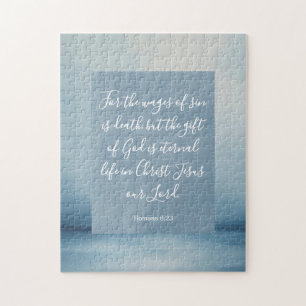 Puzzle Romanos 6:23 Personalizable Biblia Verse