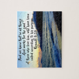 Puzzle Romanos 8:28 Biblia Personalizado Verse