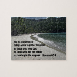 Puzzle Romanos 8:28 Todas las cosas funcionan juntas para