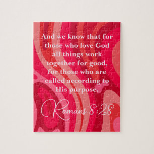 Puzzle Romanos 8:28 Todas las cosas trabajan juntas para