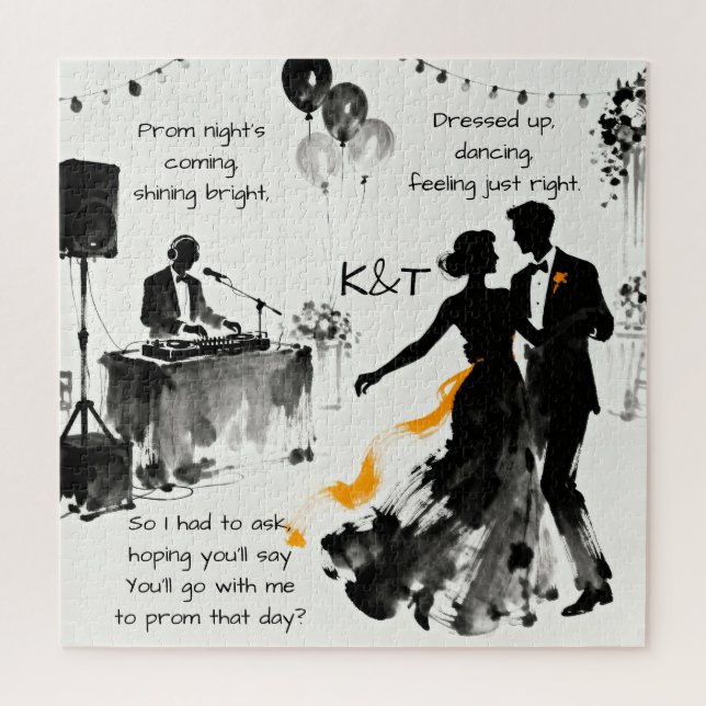 Puzzle Romantic Promposal | Go to Prom with Me (Vertical)