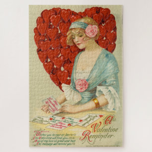 Puzzle Romántico Elegante Retró San Valentín, John Winsch