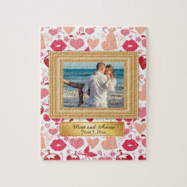 Puzzle Romántico novio amigo novia novia pareja rompecabe