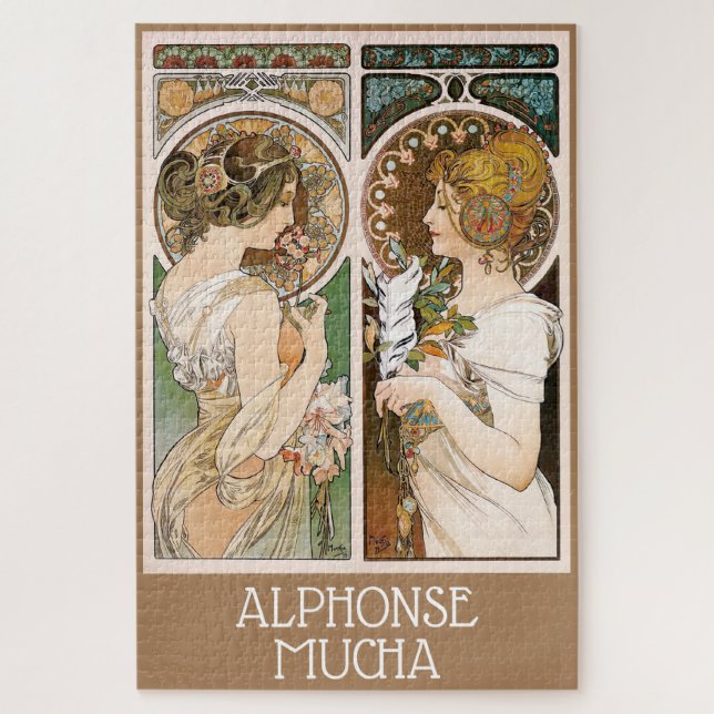 Puzzle Rombos y plumas, mucha (Vertical)