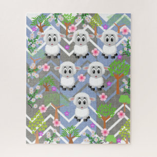 Puzzle Rompe la oveja blanca