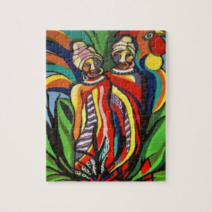 Puzzle Rompe los loros de mujeres africanas
