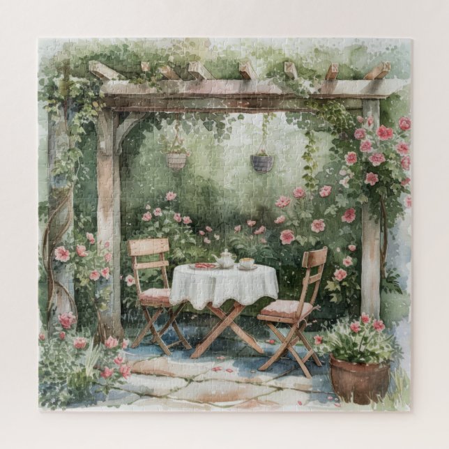 Puzzle Rompecabby Chic Cottage Garden (Vertical)