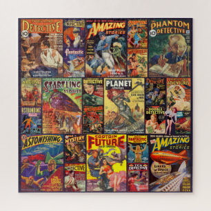 PUZZLE ROMPECABEZA DE REVISTAS DE LA EDAD DE ORO VINTAGE