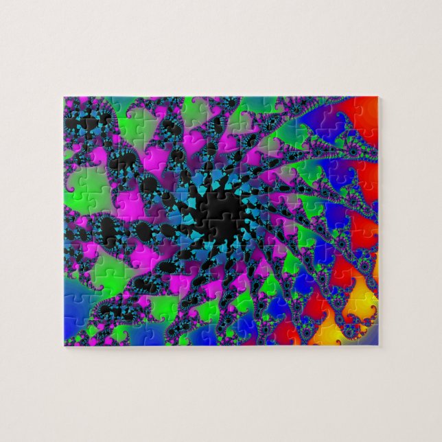 Puzzle Rompecabezas: Agujero Fractal (Horizontal)