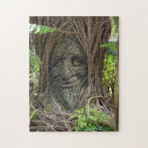 Puzzle Rompecabezas, árbol sonriente