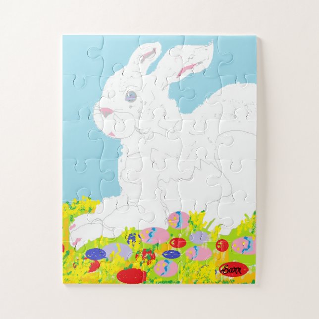 Puzzle Rompecabezas: Conejo de Pascua (Vertical)